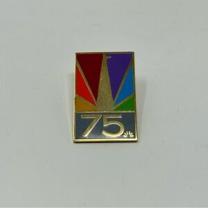 Vintage NBC 75 Anniversary Commemorative Pin
